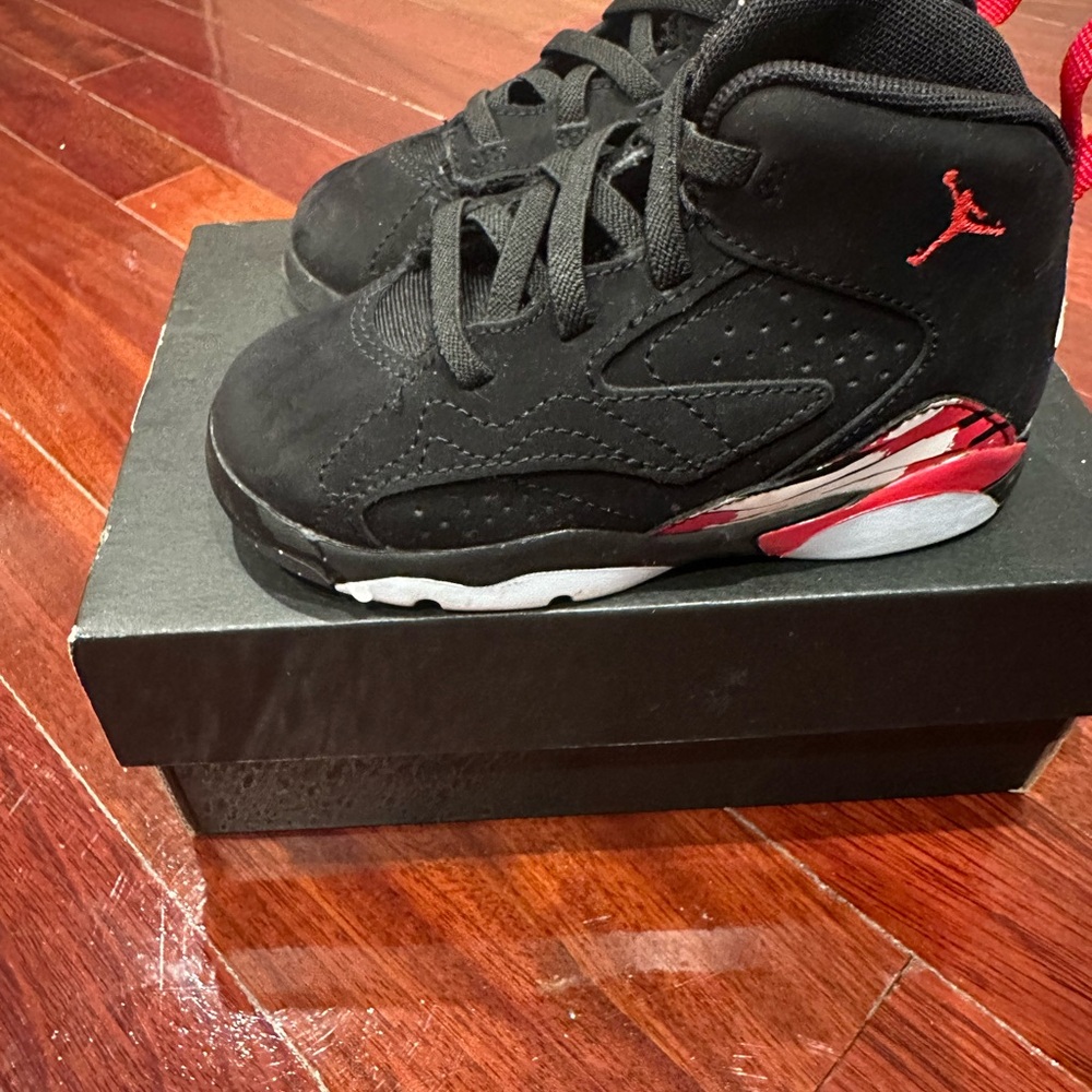 Kids Black and Red Sneakers